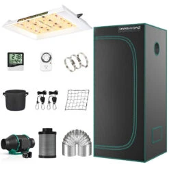 LED Full Spectrum Grow Light And 2ft. X 2ft. Tent Kit - TS 600 - 100W - Mars Hydro