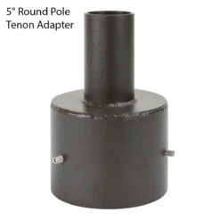 5" Round Pole Tenon Adapter