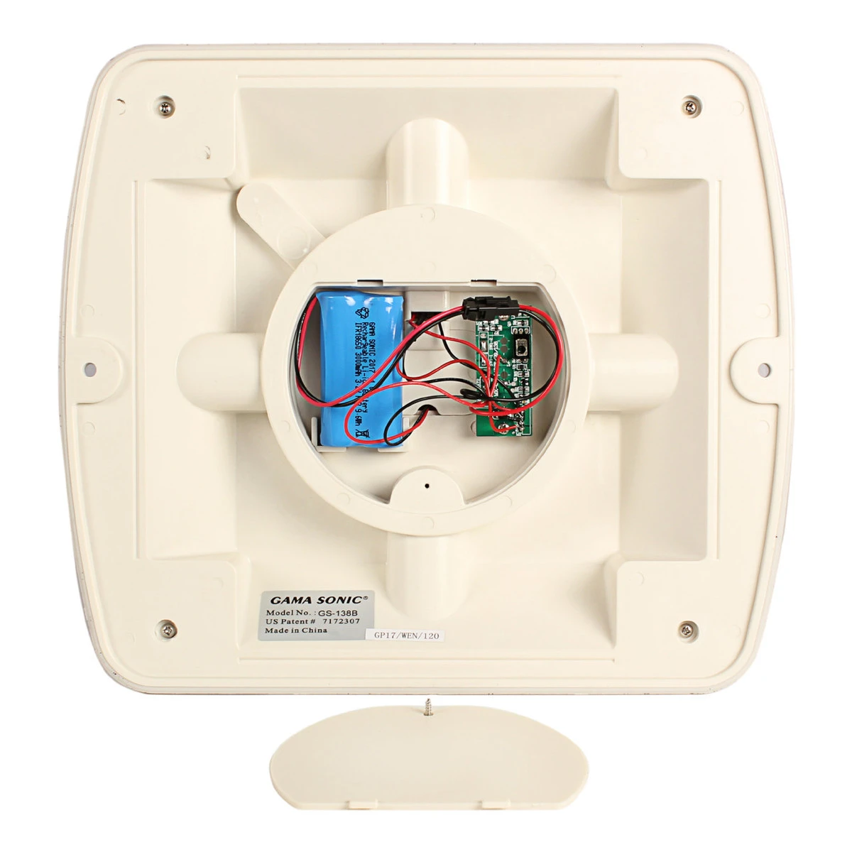 Solar LED Acorn Finial Light - 100 Lumens - 2700K - Speckled Grey Finish - Gama Sonic - Image 4