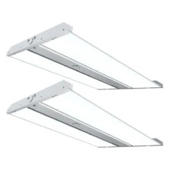 Case Of 2 - LED Linear High Bay - Wattage Adjustable Up To 320W - Up To 48,000 Lumens - 4000K/5000K - Venas