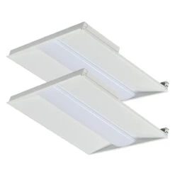 Case Of 2 - 2x2 LED Troffer Light - Wattage Adjustable 24W/36W - Color Tunable 30K/40K/50K - Jen Lighting