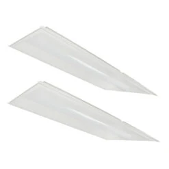 Case Of 2 - 2x4 LED Troffer Retrofit Kit - Wattage Adjustable 30W/40W/50W - Color Tunable 35K/40K/50K - LumeGen