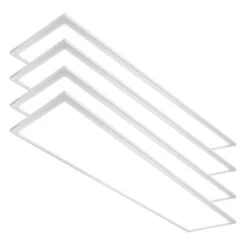 Case Of 4 - 1x4 LED Flat Panel Light - 30W - 35K/40K/50K - LumeGen