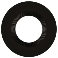 4in. Interchangeable Trim For Baffled Retrofit Downlights - Matte Black - Keystone