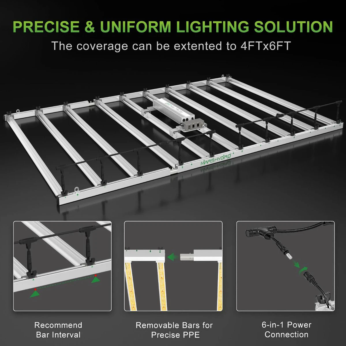 LED Scalable Full Spectrum Indoor Grow Light - 1000W - Mars Hydro - Image 7