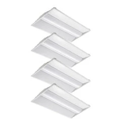 Case Of 4 - 2x4 LED Troffer Light - 50W - 4000K/5000K - Zenith